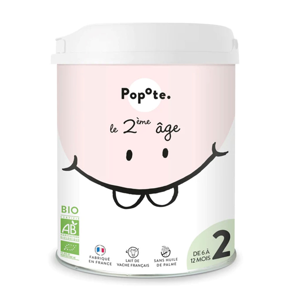 Popote Lait Infantile 2eme Age Bio 6 à 12 Mois 800g