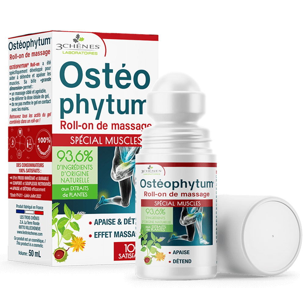 3 Chênes Osteophytum Roll-on de Massage Spécial Muscles 50ml