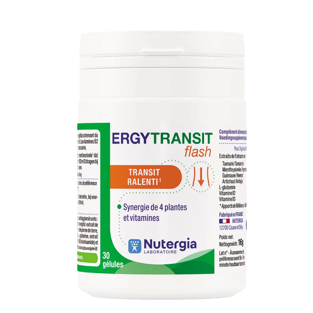 Nutergia Ergytransit Flash Transit Ralenti 30 Gélules