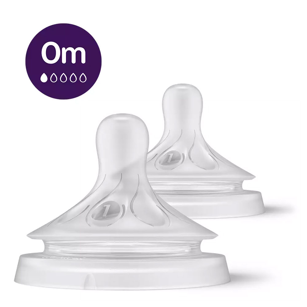 Avent Natural Response Tétines Débit 1 Dès La Naissance x2