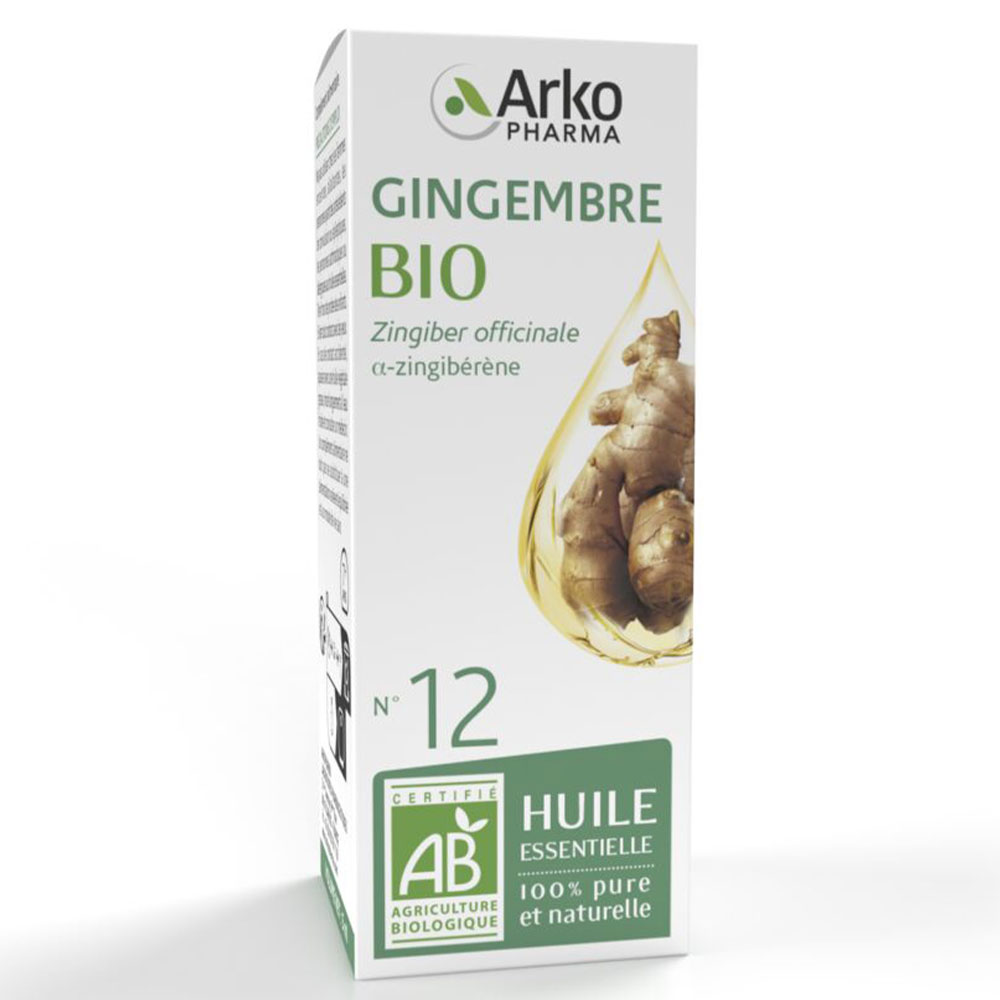 Arkopharma Arkoessentiel Huile Essentielle N°12 Gingembre Bio 5ml