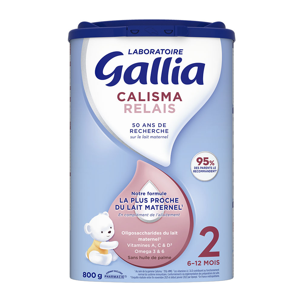 Gallia Calisma Relais 2 Lait En Poudre 6 à 12 mois 800g