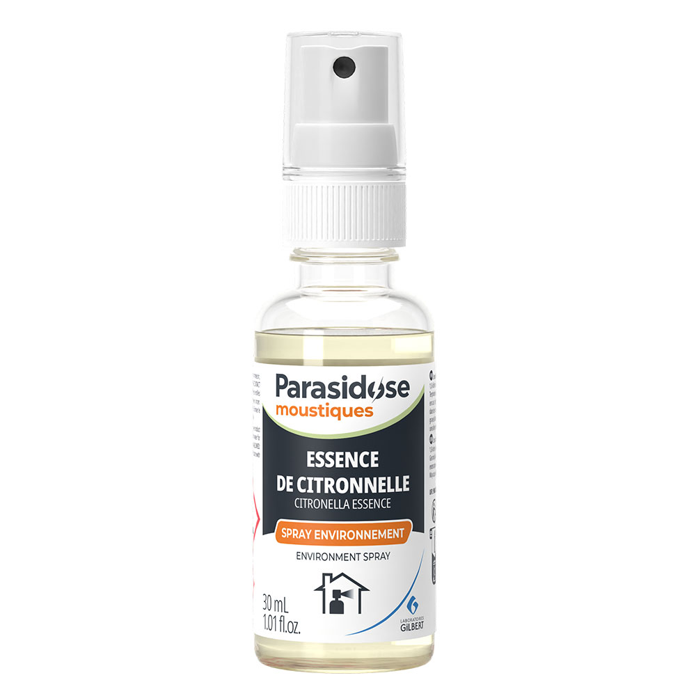 Spray Environnement 30ml Essence de citronnelle Parasidose moustiques