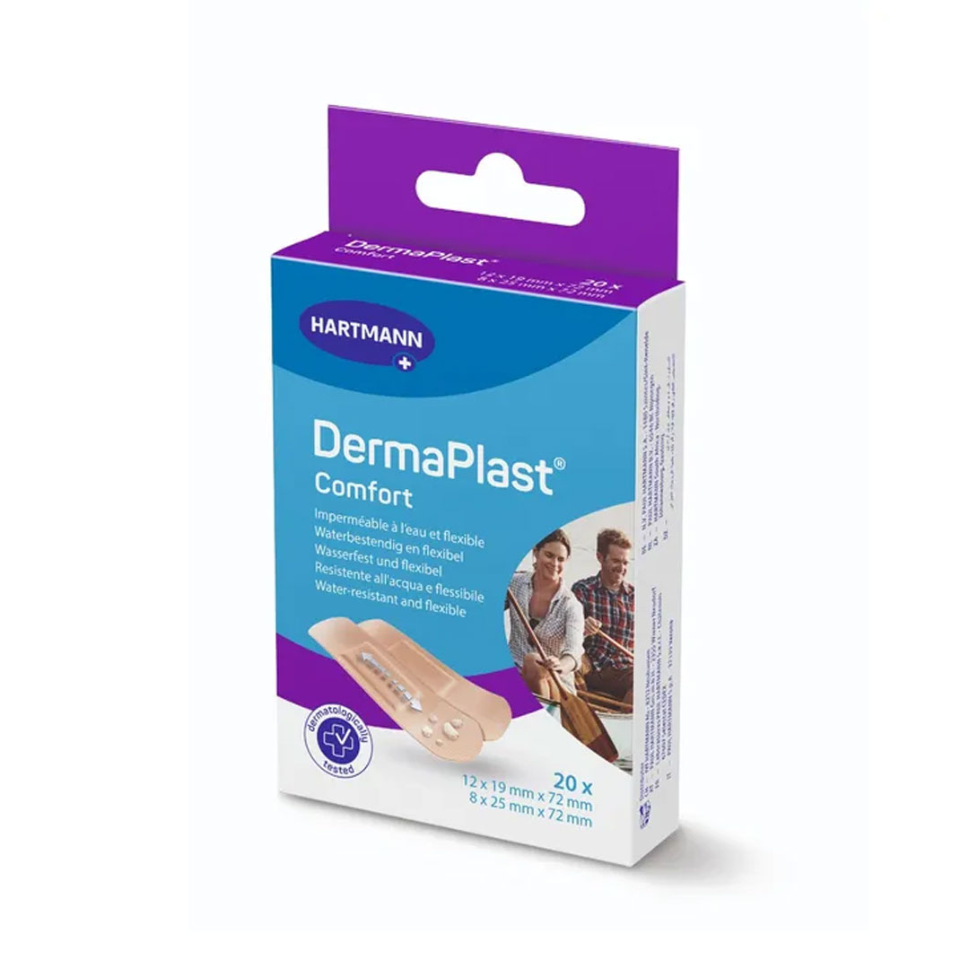 Hartmann Dermaplast Pansements Classiques Comfort 2 Tailles X20