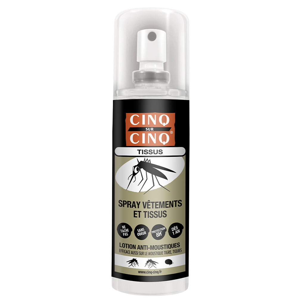 Cinq Sur Cinq Spray Anti-moustiques Vetements Et Tissus 100ml