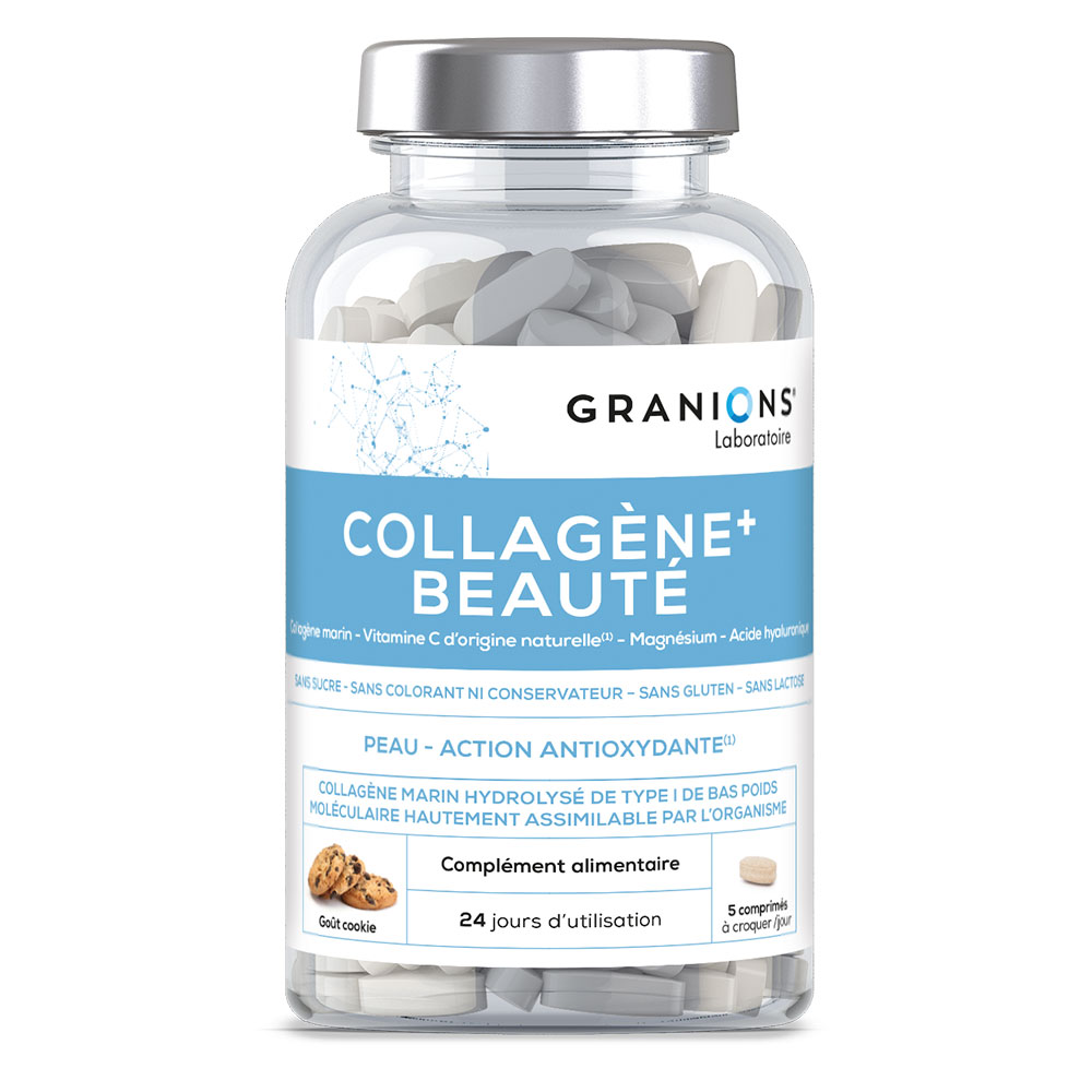 Granions Collagène+ beauté Cookie 120 comprimés à croquer
