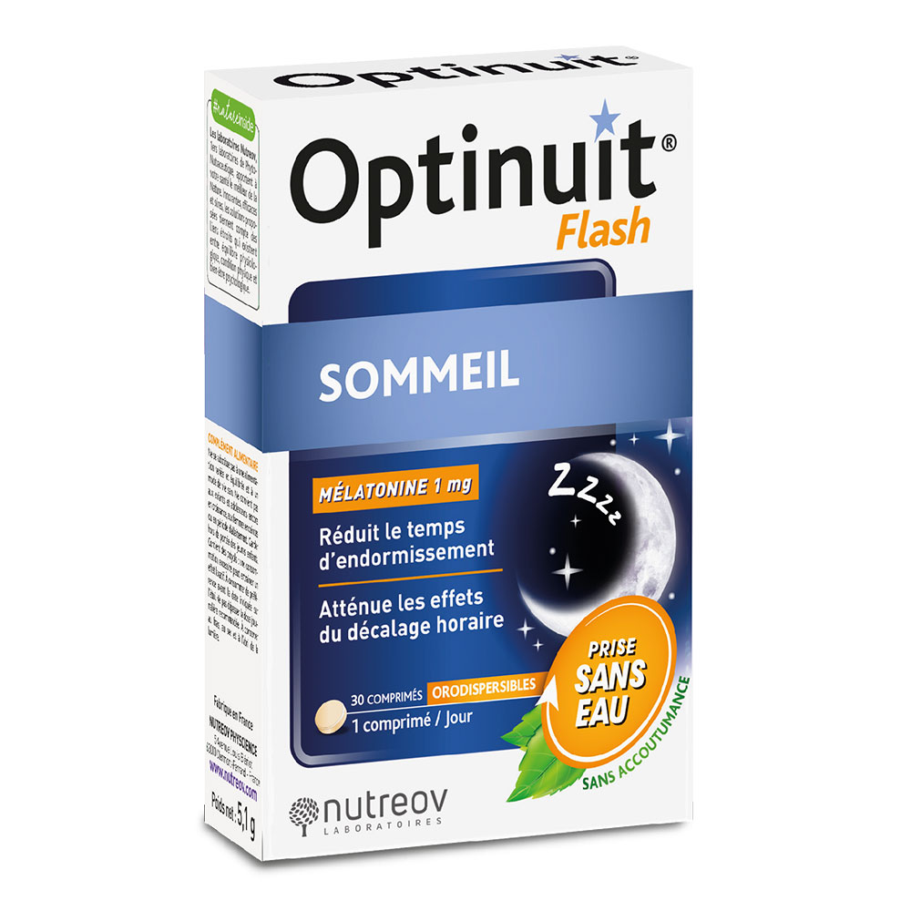 FLASH MELATONINE 30 COMPRIMES OPTINUIT NUTREOV