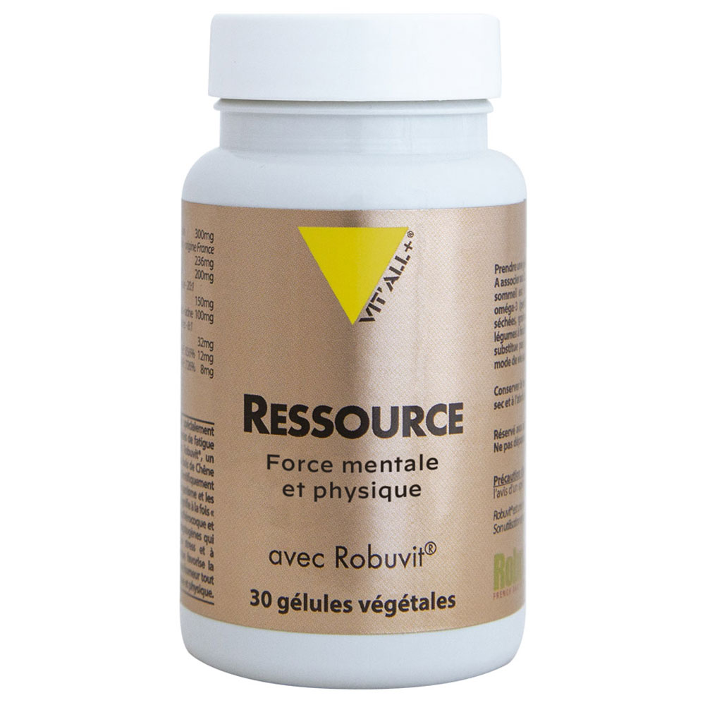 Vit'All+ Ressource Force Mentale & Physique 30 Gélules