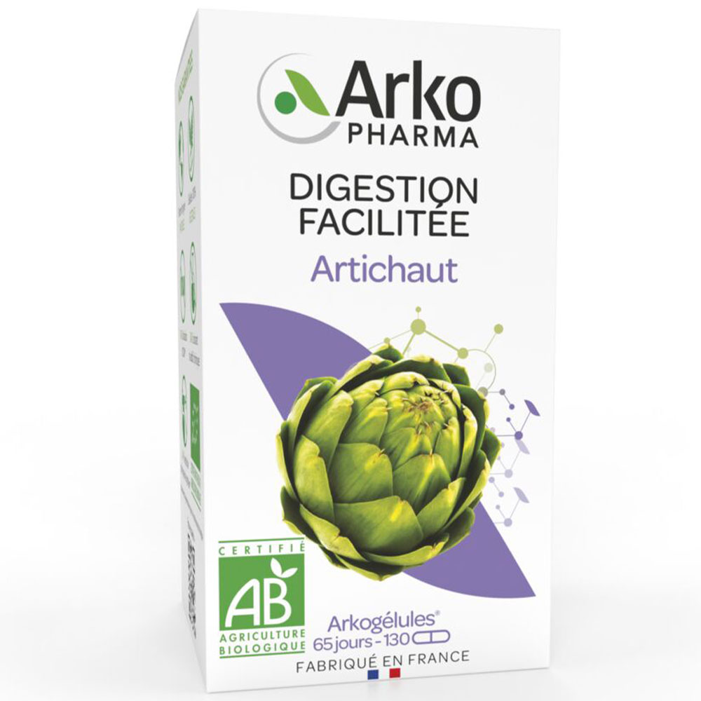 Arkopharma Arkogélules Digestion Facilitée Artichaut Bio 130 gélules