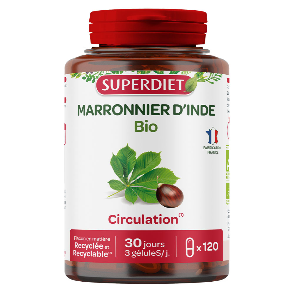 Superdiet Marronnier D'Inde Bio 120 gélules