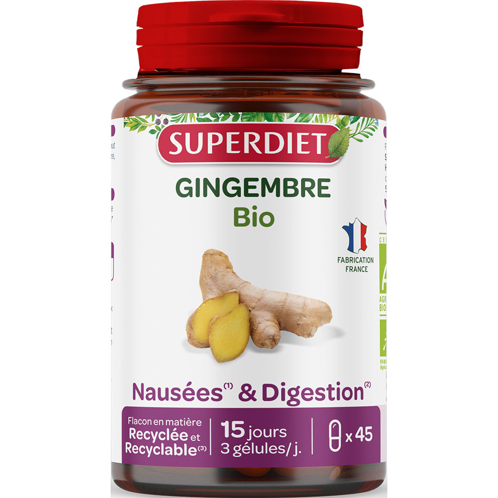 Superdiet Gingembre Bio 45 gélules