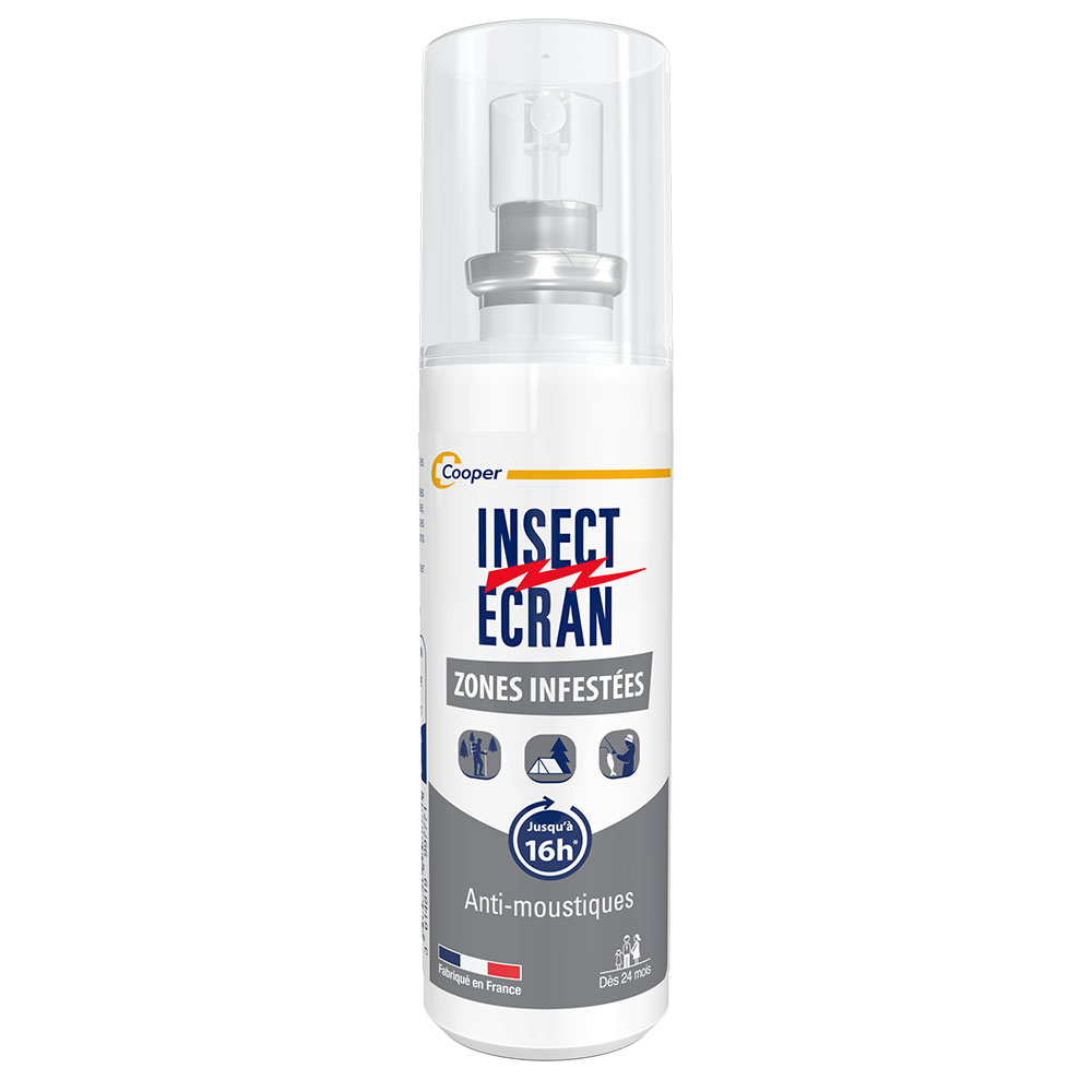 Insect Ecran Peau Anti-Moustiques Zones Infestées Dès 24 Mois Jusqu'à 8h 50ml