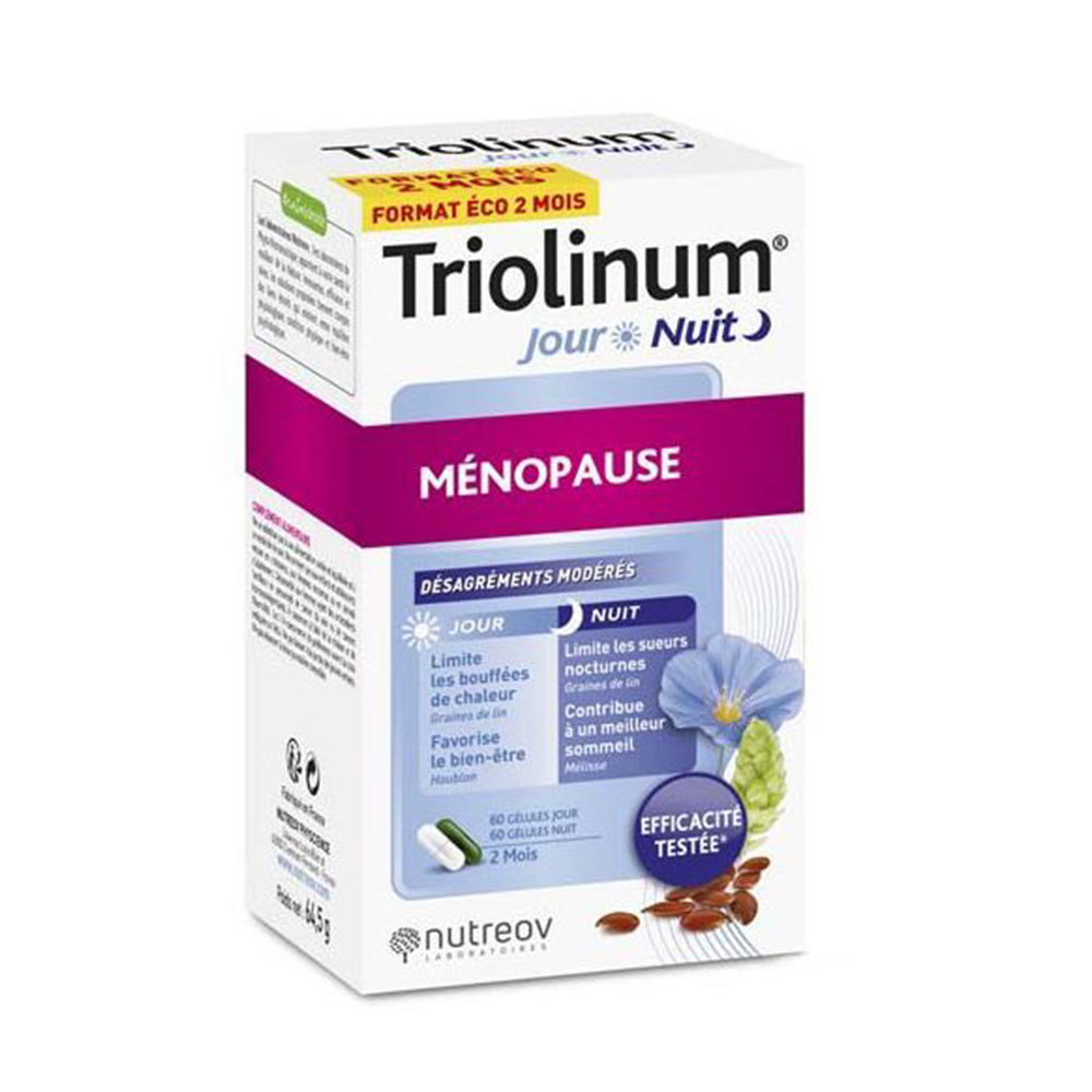 Nutreov Triolinum Ménopause Jour/nuit 120 Capsules