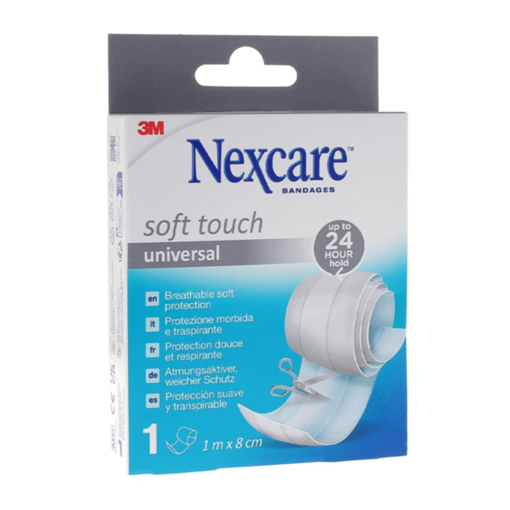 Nexcare Bande de Protection Textile à Découper 1m x 8cm Soft Touch