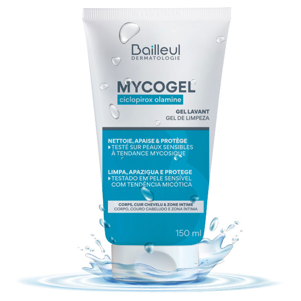 Bailleul Mycogel Gel Nettoyant Moussant Peaux Sensibles 150ml