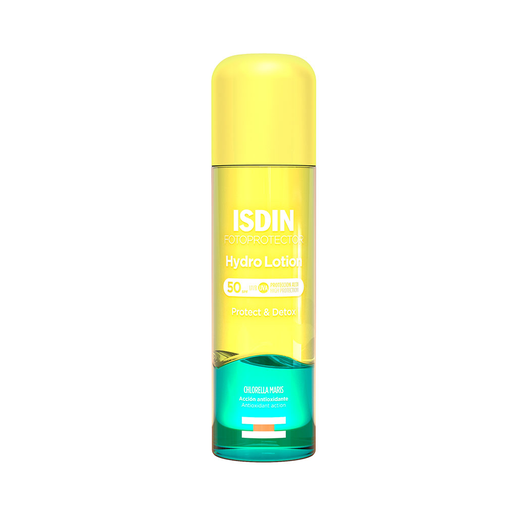 Isdin HydroLotion Huile solaire antioxydante biphasique SPF50 Fotoprotector 200ml