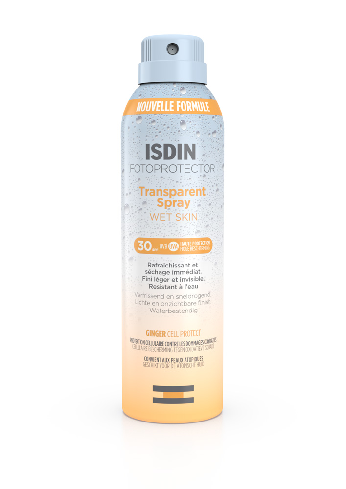 Isdin Transparent Spray Crème solaire corps SPF30 Fotoprotector 250ml