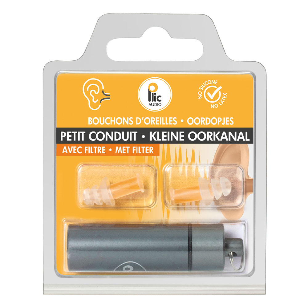 Plic Audio Avec Filtre Bouchons d'Oreilles Petit Conduit Paire Réutilisable