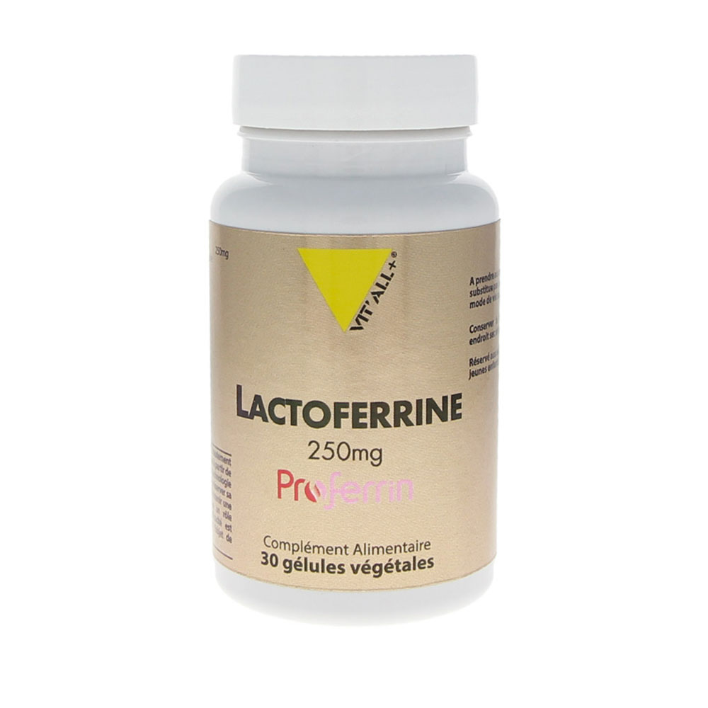 Vit'All+ Lactorferrine 250mg 60 Gélules Végétales