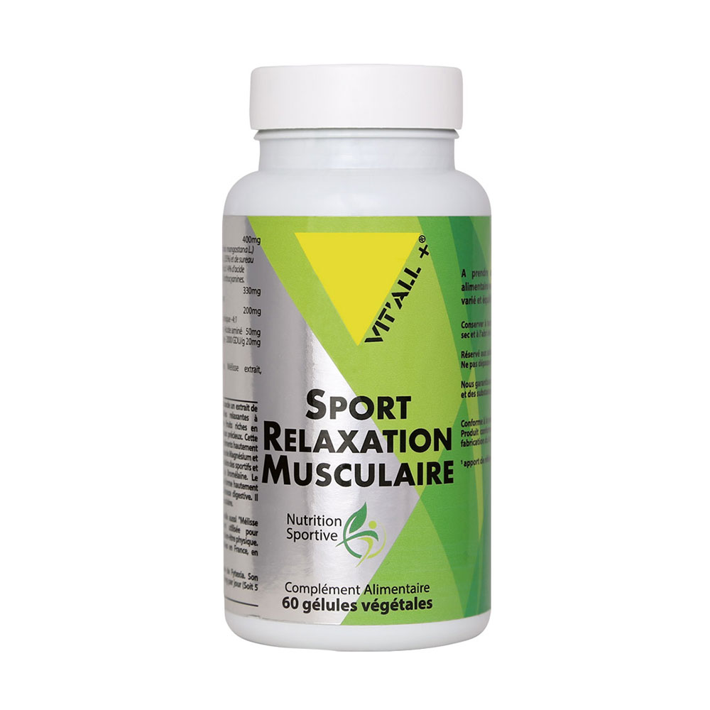 Vit'All+ Sport Relaxation Musculaire avec Tensless® 60 Gélules Végétales