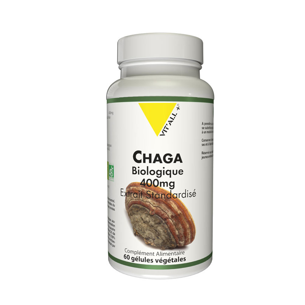 Vit'All+ Chaga bio 60 Gélules Végétales