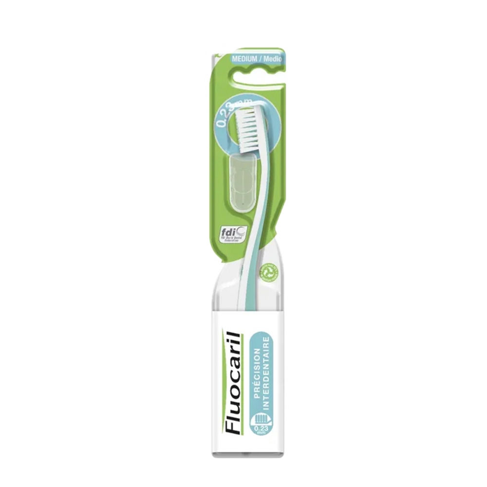 Fluocaril Brosse à dents Médium 0,23mm Précision interdentaire x1
