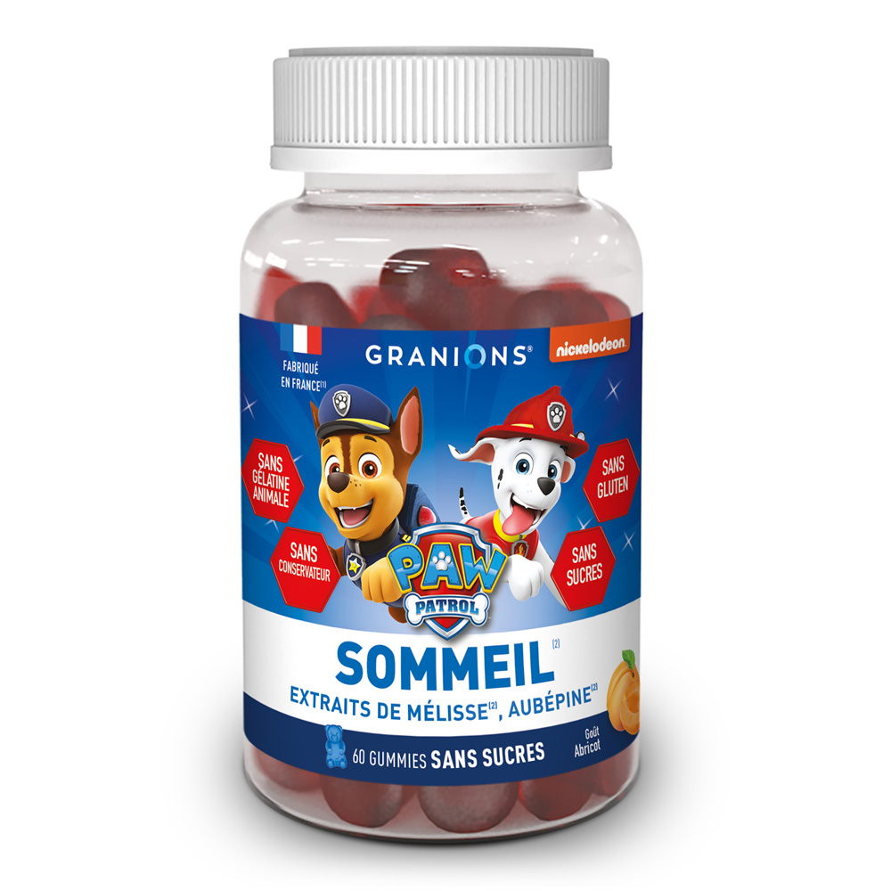 Granions Sommeil Pat Patrouille Enfant Abricot 60 gommes