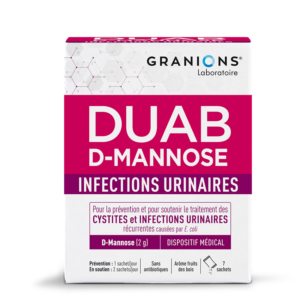 Granions DUAB D-Mannose Infections urinaires 7 sachets
