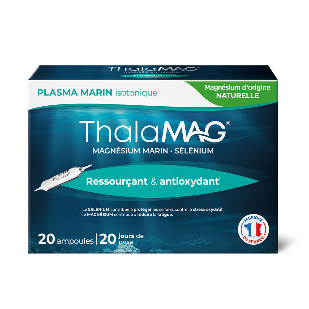 Thalamag Plasma Marin Isotonique Ressourçant et antioxydant 20 Ampoules