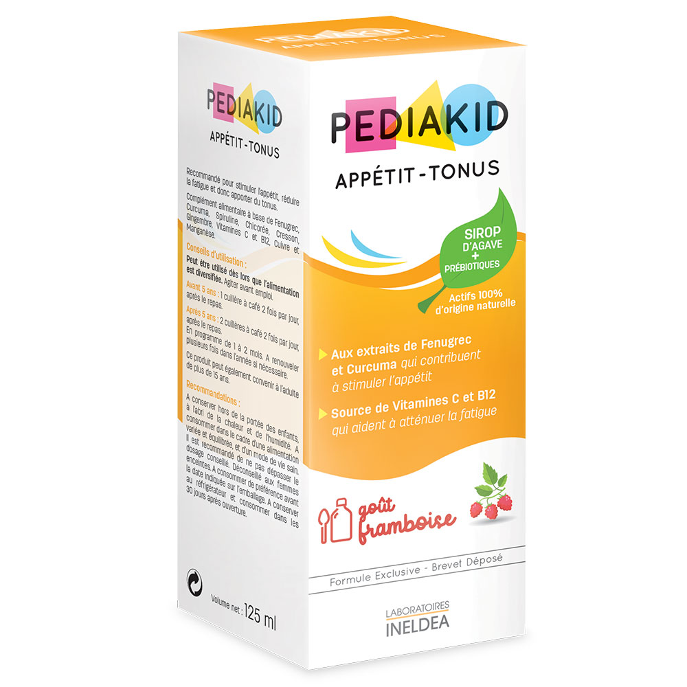 Pediakid Appetit-tonus Sirop Gout Framboise 125 ml