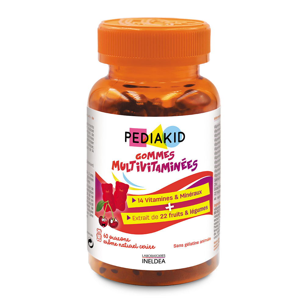 Pediakid Gommes Multivitamines Gout Cerise X60