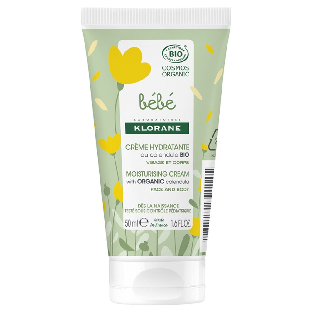 Klorane Bébé Creme Hydratante Calendula Bio 50ml