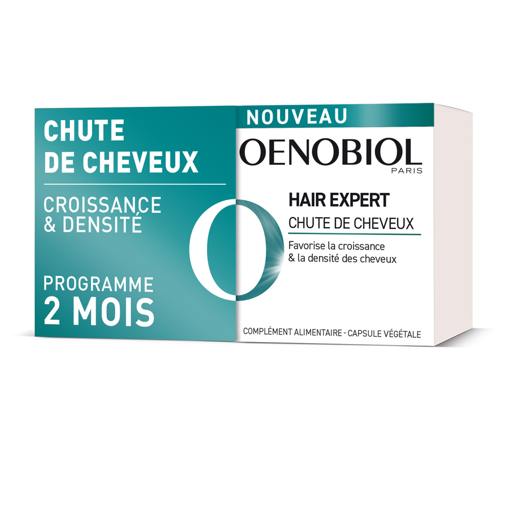 Oenobiol Hair Expert Chute de cheveux 2x60 Capsules