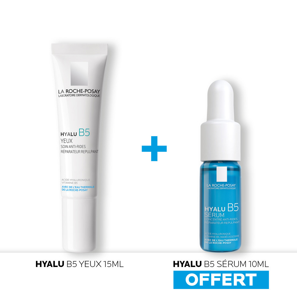 La Roche-Posay Hyalu B5 Coffret crème contour des Yeux anti rides 15ml + mini Serum 10ml offert