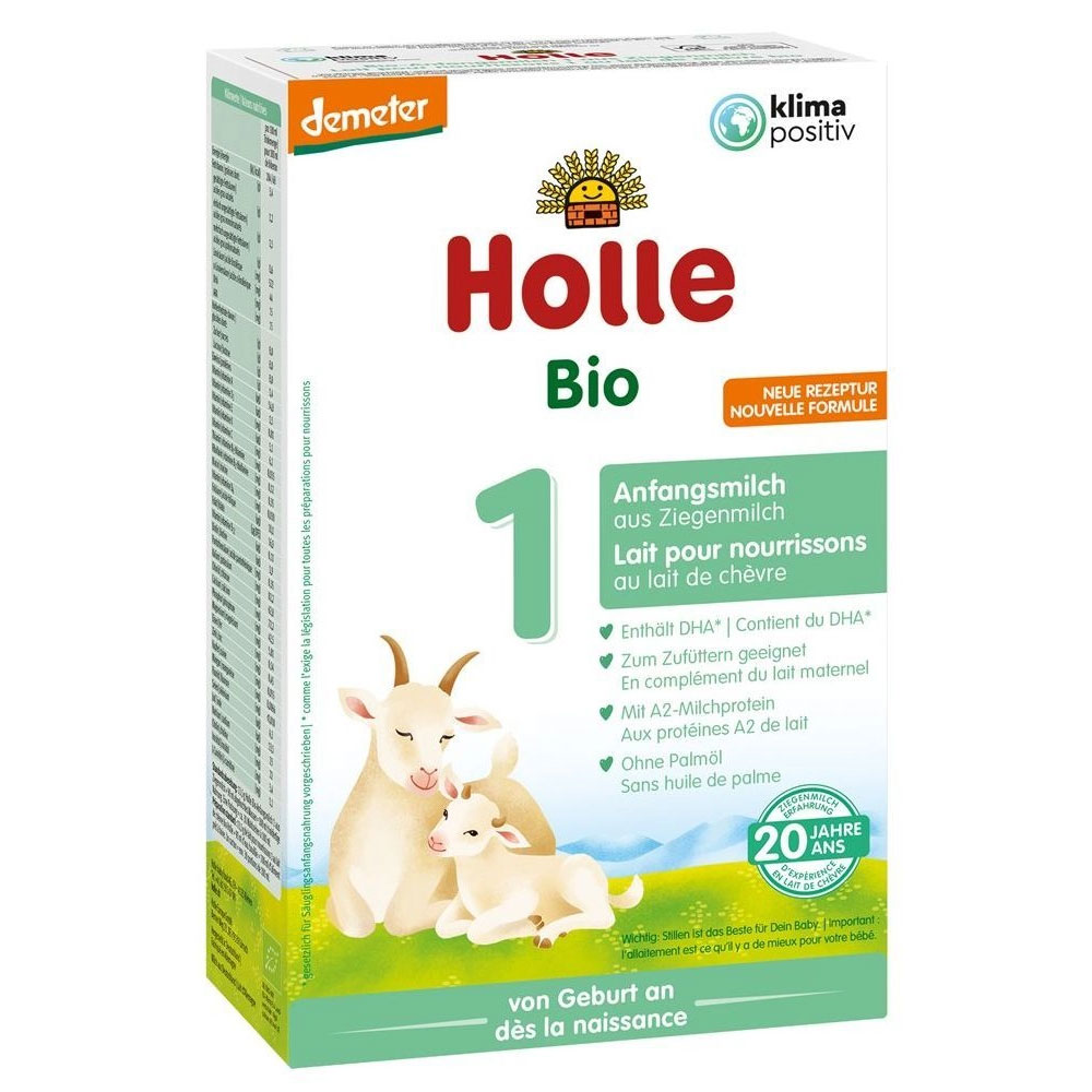 Holle Pural Lait 1 pour nourrissons au lait de chèvre bio De 0 a 6 mois 400g