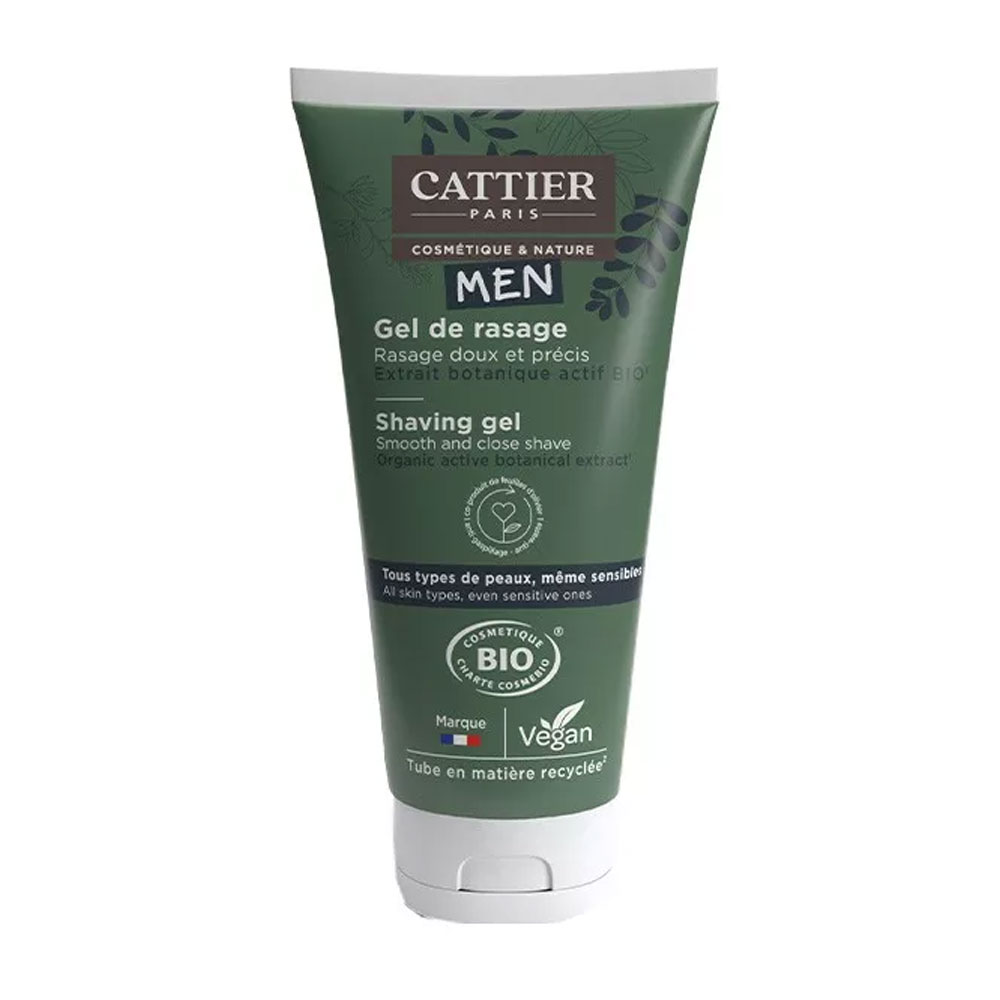 Cattier Homme Gel de Rasage Bio Doux et Précis 150ml