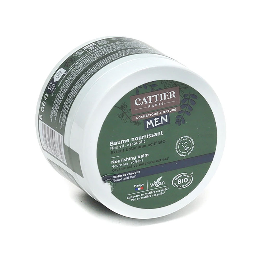 Cattier Homme Baume Nourrissant Bio Barbe et Cheveux 90g