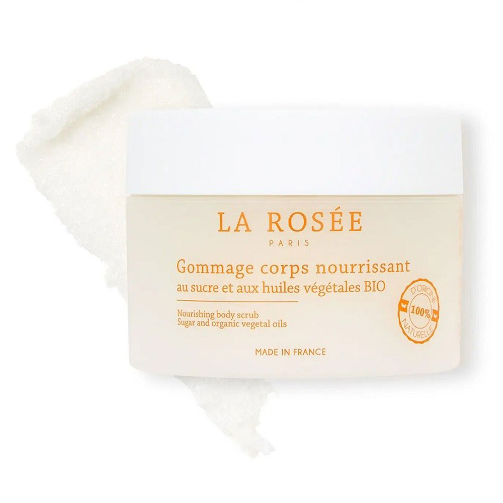 LA ROSÉE Gommage Corps Nourrissant Rechargeable Au Sucre et Huiles Végétales Bio 200g
