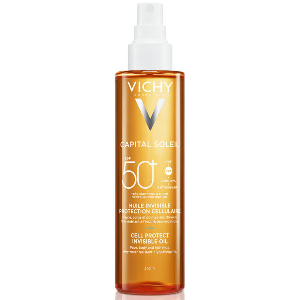 Vichy Capital Soleil Huile Invisible Protection Cellulaire SPF50+ 200ml