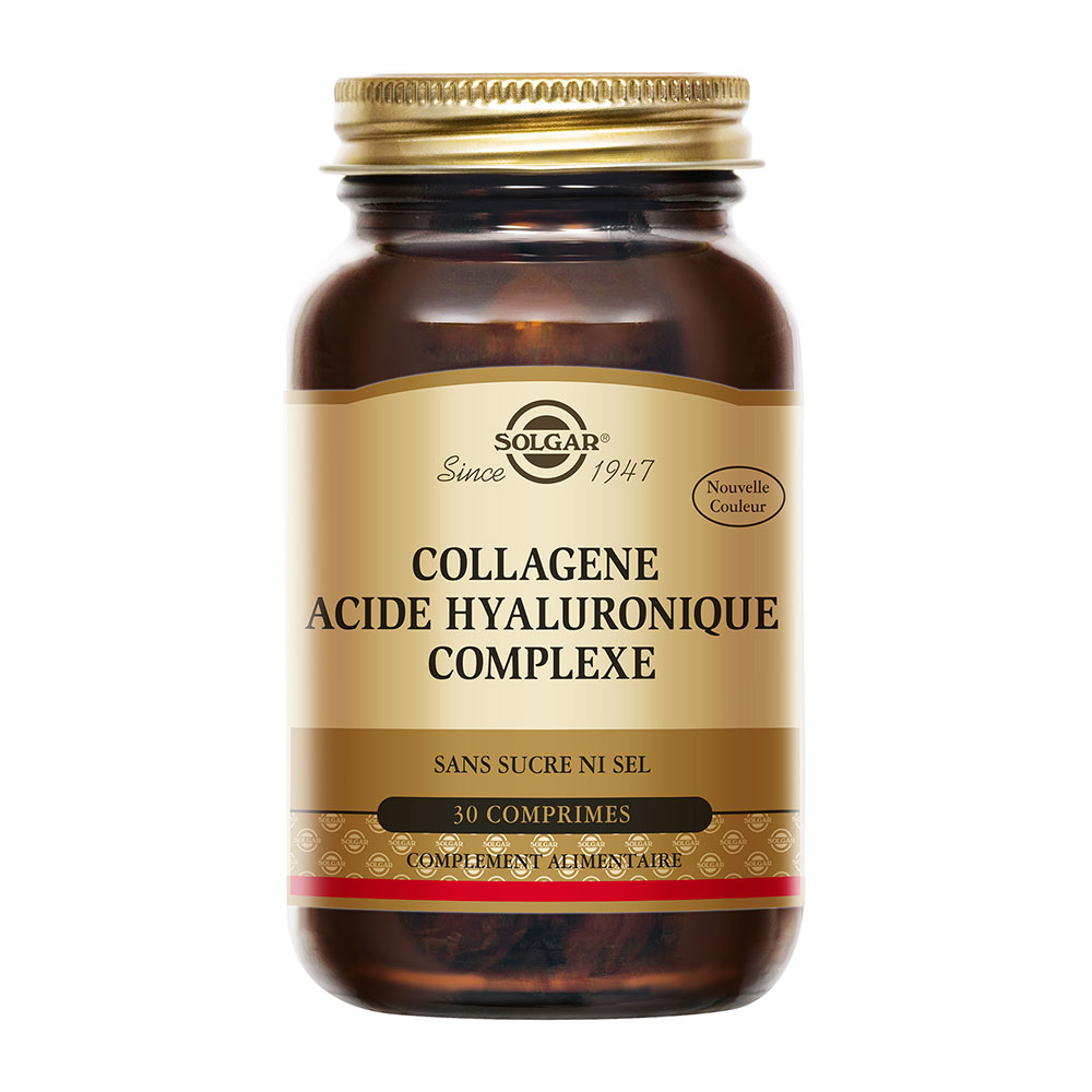 Collagene Acide Hyaluronique 30 Comprimes Solgar