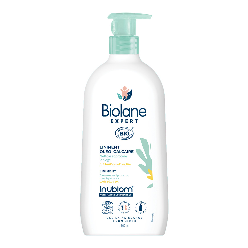 Biolane Expert Liniment Oléo-Calcaire Bio Nettoie & Protège 500ml