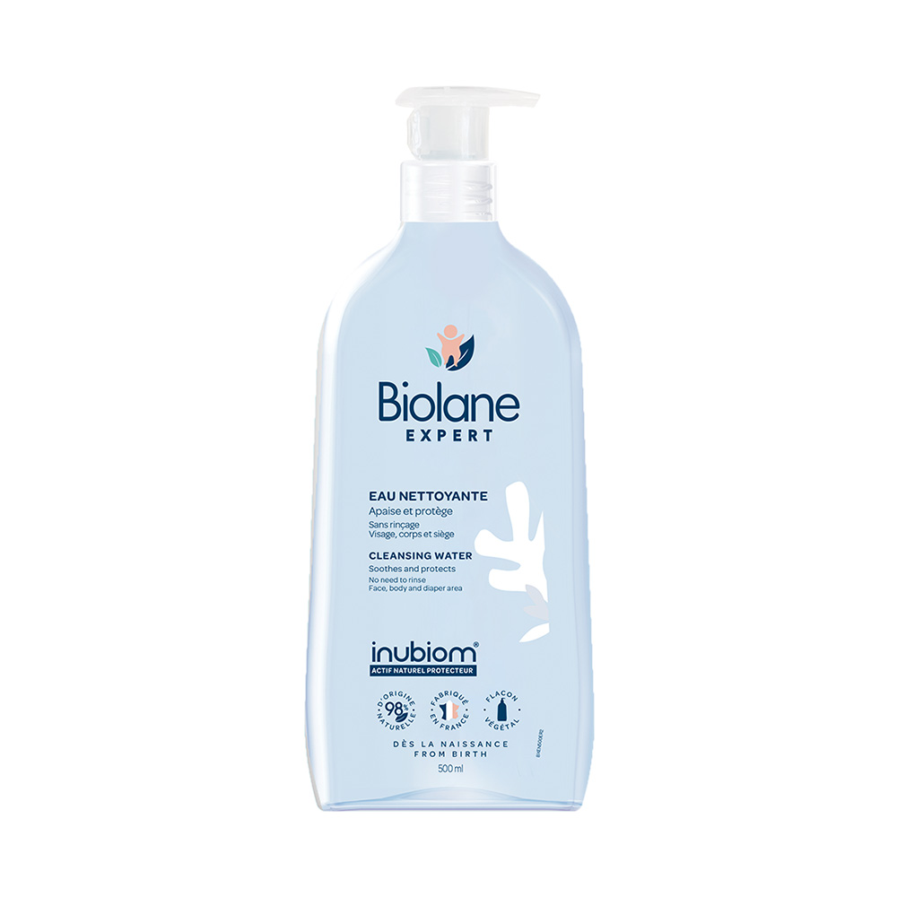 Biolane Expert Eau Nettoyante Sans Rinçage Apaise & Protège 500ml