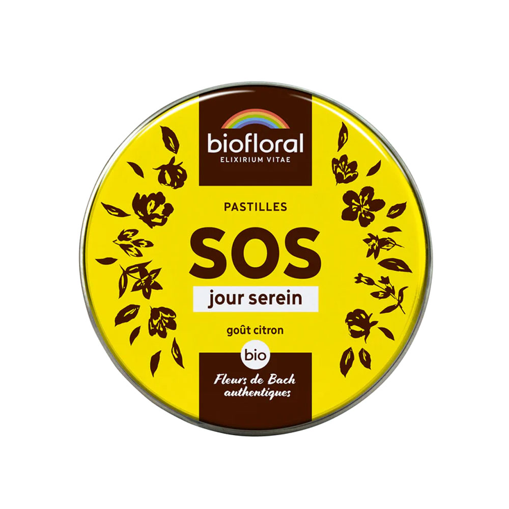Biofloral Pastilles SOS Jour Serein Bio Goût Citron 50g