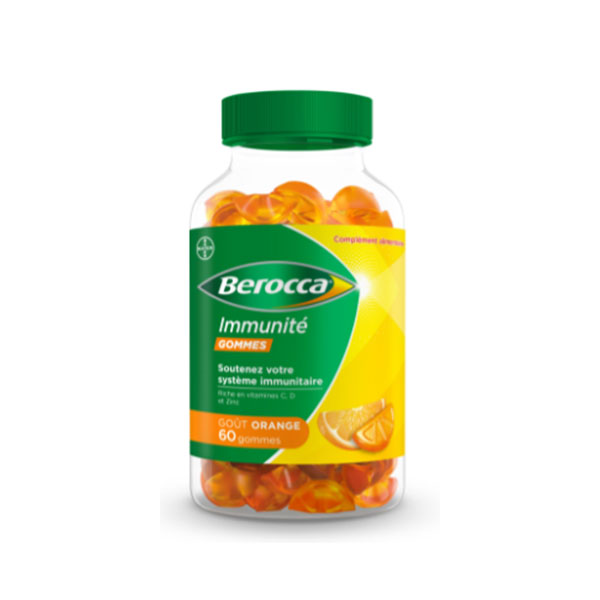Bayer Berocca Immunité Goût Orange x60 gommes