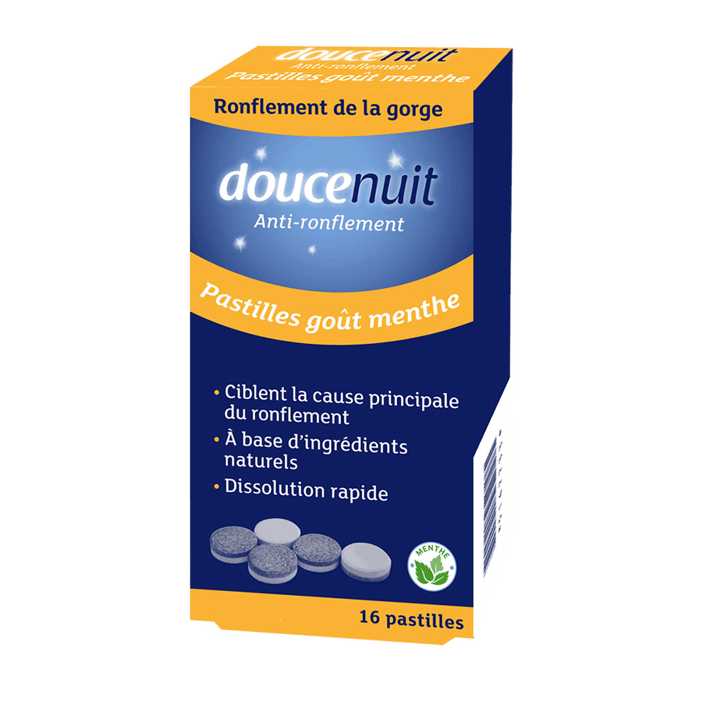 Doucenuit Pastilles Anti-ronflement Goût menthe x16