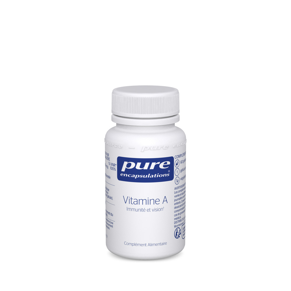 Pure Encapsulations Vitamine A Immunité et vision 60 gélules