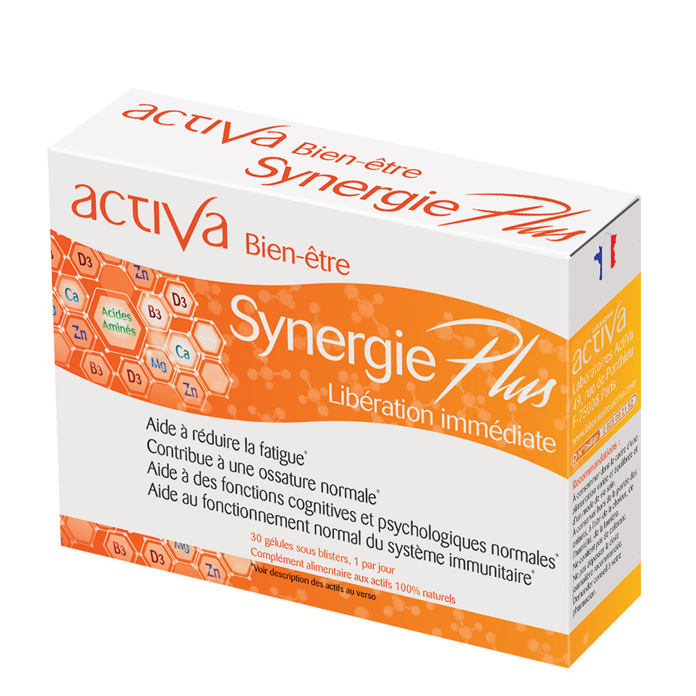 Activa Bien-Être Synergie Plus Libération immédiate 30 Gélules
