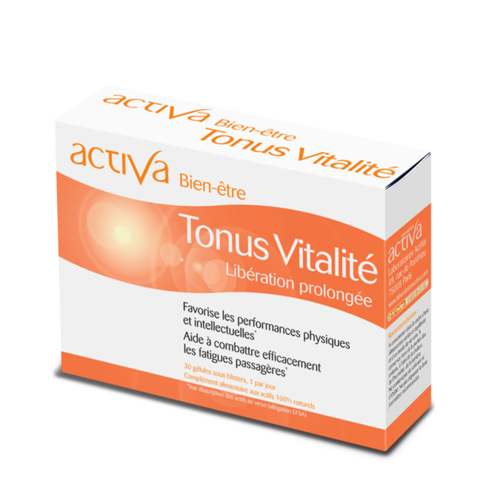 Activa Tonus Vitalité Libération prolongée 30 Gélules