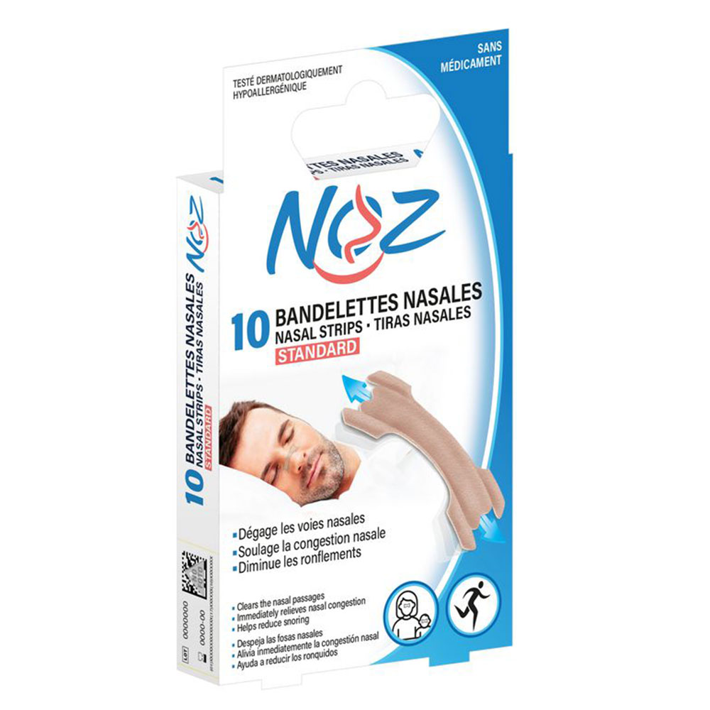Noz Bandelettes Nasales Standard 10 patchs