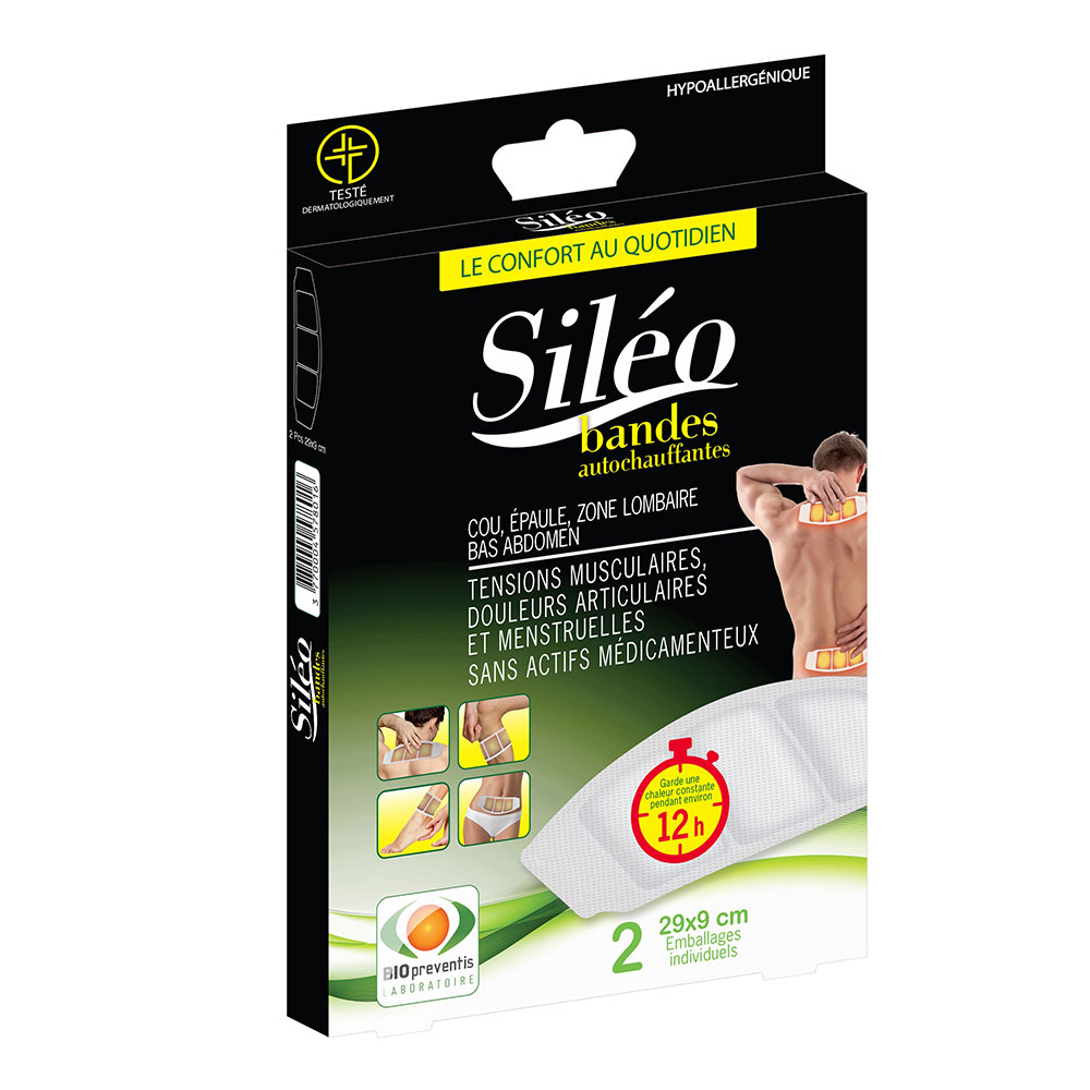 Sileo Bandes Autochauffantes X2